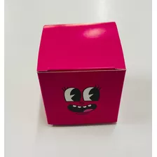 Mini Caja Cubo Carita Regalo Con Mensaje 6x6x6 X 10 Unidades