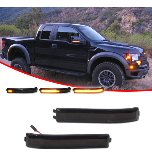 Luz Led De Espejo Lateral Para Ford F-150 Raptor, 2 Piezas Foto 4