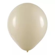 Balão De Festa Profissional Marfim Nº7 18cm - 50 Un