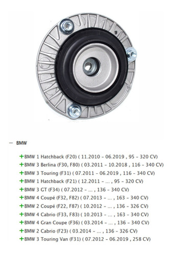 Soportes Amortiguador Delanteros Bmw X1-x3-320-f30 X2 Unds Foto 4