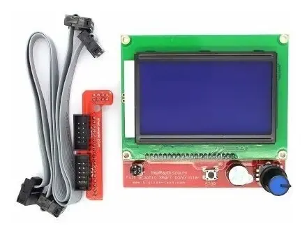Pantalla Lcd 12864 Impresora 3d Controlad + Adaptador Rampas
