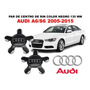 Kit De 4 Centros De Rin Audi A6/s6 2005-2015 135 Mm Negro