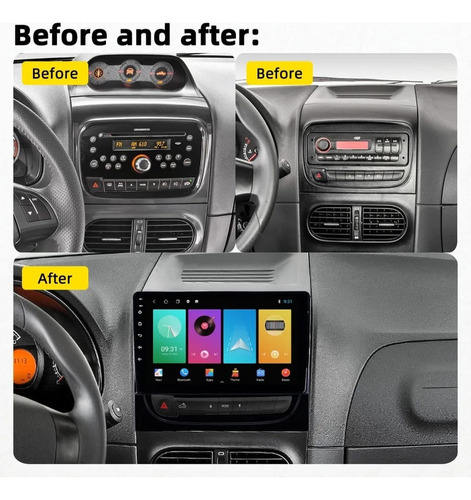 Estereo De Pantalla Android Ram 700 Fiat Palio Stradacarplay Foto 3