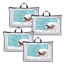Kit Com 4 Travesseiros Basic Soft - Látex