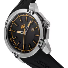 Reloj Caterpillar Hombre Elite Silicona Cromo Clásico