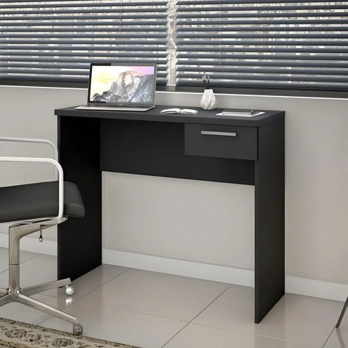 Mesa Escrivaninha 1 Gaveta Preto Tx Nt2000 - Notavel Cor Preta