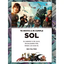 20 Invitación Como Entrenar A Tu Dragón Cumpleaños