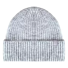 Calvin Klein Gorro Punto Suave Con Puños Mujer, Gris Medio