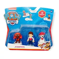 Sellos Paw Patroll X 3 Con Figura Original Stampers Varios