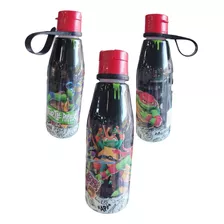 Botella Plástico 530 Ml Abre Fácil Tortugas Ninja Oficial