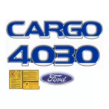 Kit Adesivo Emblema Resinado Ford Cargo 4030 Completo