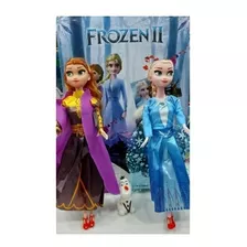 Muñecas Frozen Ana Y Elsa Cantan Libre Soy Español 30cm