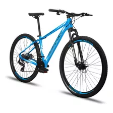 Mountain Bike Alfameq Makan Aro 29 21 24v Freios De Disco Mecânico Câmbios Index Cor Azul