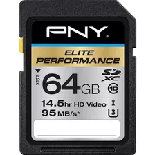 Pny Technologies 64gb Elite Performance Uhs-1 Sdxc Memory Ca