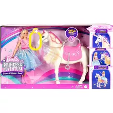 Barbie Princess Adventure + Caballo Interactivo Luces Sonido