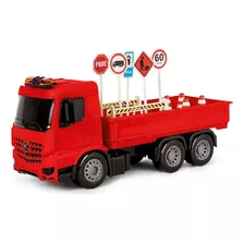 Caminhão Super Frota Engetraf Vermelho 7232 - Poliplac