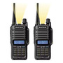 2 Radios Walkie Talkie Baofeng Uv82 Uhf/vhf 128 Canale 8km Bandas De Frecuencia 25 | 12.5khz Color Negro