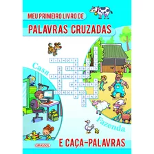 Meu Primeiro Livro De Palavras Cruzadas E Caça-palavras- Azul, De Caramel. Editora Girassol Brasil Edições Eireli, Capa Mole Em Português, 2019