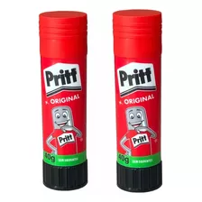 Cola Bastão Escolar Pritt 40 Grs Lavável Atóxica Kit C/2 Un