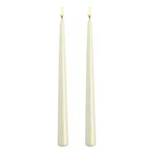 2 Velas Largas Beige 35cm Para Candelabro O Candil Aluzza