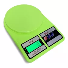 Balança Digital Color Precisão Cozinha 10kg C/ Led E Pilhas Cor Verde-limão