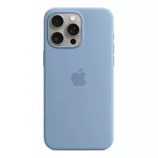 Funda Apple Silicona Magsafe iPhone 15 Pro Max Azul Invierno