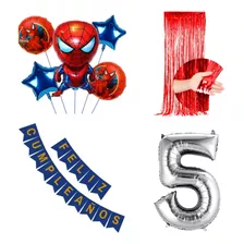 Combo Cumpleaños Hombre Araña ( Globos / Deco )