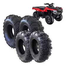 Jogo C/ 4 Pneus Quadriciclo Honda Fourtrax 24/8-12 +24/10-11