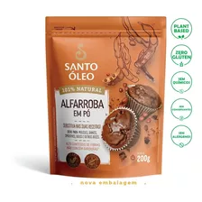 Alfarroba Em Pó Vegano Fibras Zero Glúten 200g Santo Óleo