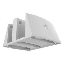 Suporte Duplo 2 Notebooks Fechado Laptop Mesa Vertical Cor Branco