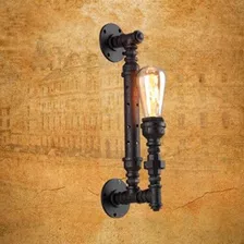 Lámpara De Pared Industrial Vintage Caño Galvanizado Ilp-26