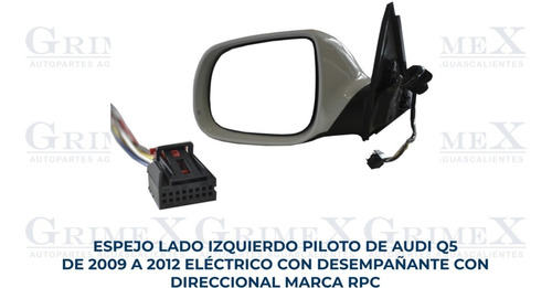 Espejo Audi Q5 2009-10-11-2012 Elect C/desemp C/direcc Ore Foto 2