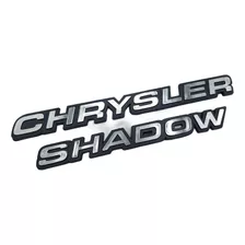 Emblemas Chrysler Shadow Letreros Cromados 