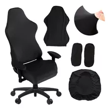 Lujosa Funda Para Silla Gamer Cubierta Para Asiento Negro