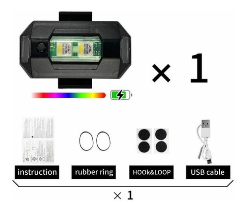 Mini Luz Led Estroboscpica  7colores Recargable Foto 4