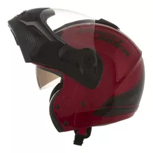 Capacete Moto Articulado Mixs Captiva Street Rider Vermelho