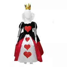 Vestido Disfraz Reyna De Corazones Niñas Envío Gratis