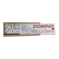 Juego De Domino Clasico En Caja De Madera Grande