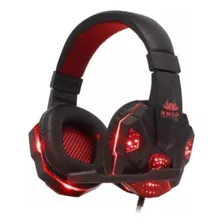 Fone De Ouvido Over-ear Gamer Knup Kp-397 Preto/vermelho