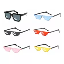 6 Piezas Gafas De Sol Lentes Pixel Mosaico 8 Bits