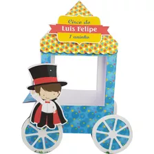 20 Carrinho De Pipoca Personalizado, 20 Tubete C/ Aplique