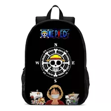 Mochila Escolar Infantil One Piece Caveira Anime