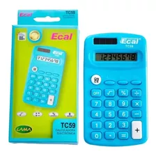 Calculadora Escolar Ideal Bolsillo Cartuchera 8 Digitos 