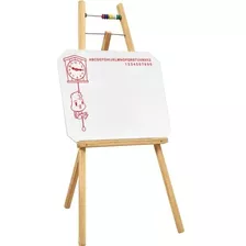 Quadro Lousa Infantil Branco Com Cavalete 