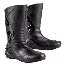 Bota Pvc Impermeavel Motosafe P/ Moto Motociclista Original