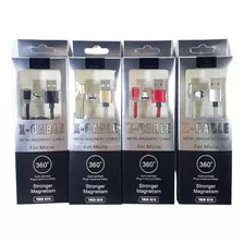 Cable Magnetico Cargador Micro Usb Mallado X2 Uniades 