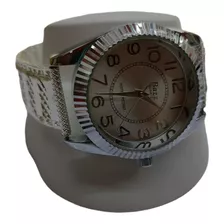 Pulsera Reloj Pesado En Plata De Ley 925 + Caja