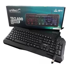 Teclado Alámbrico Unitec Mk36 Retroiluminado Rgb Gamer 