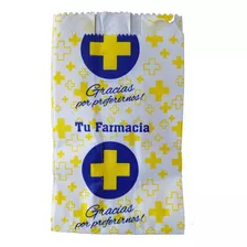 Bolsas De Papel Para Farmacias 15cm X 25 Cm