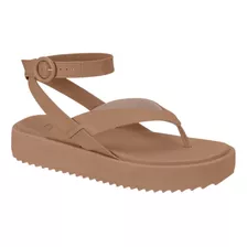 Sandália Papete Plataforma Moleca Feminina Flatform Moda